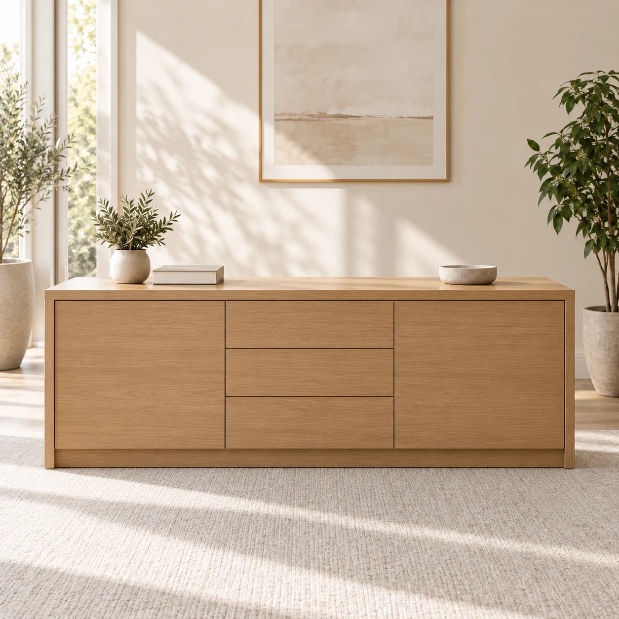 Credenza de oficina de madera